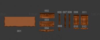 Chests of drawers (KMD_0145) 3D model for CNC machine